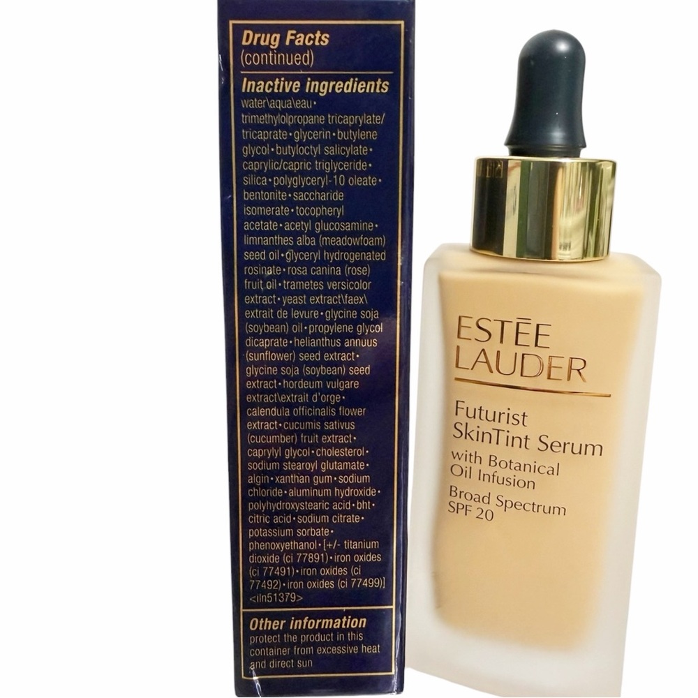 ESTEE LAUDER Futurist SkinTint Serum Foundation SPF20- 4W1 HONEY BRONZE 1 oz NIB - Picture 7 of 7